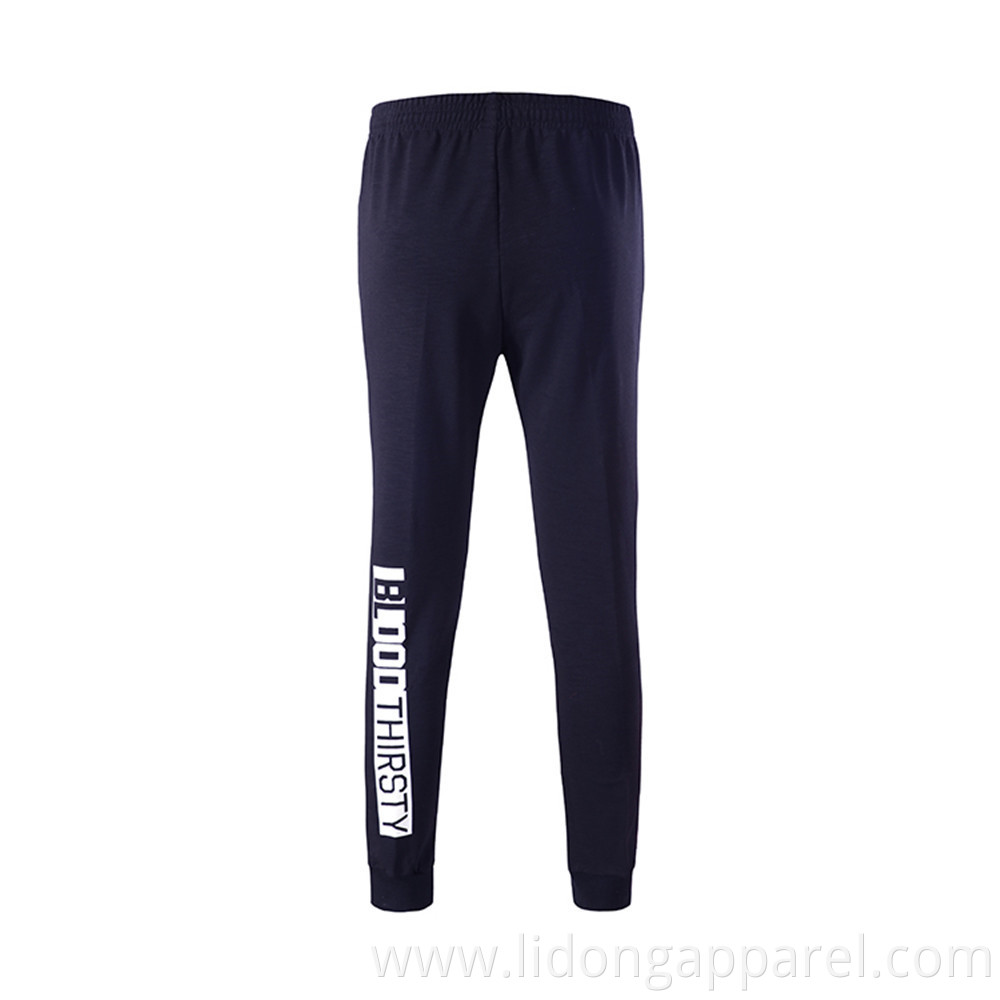 Casual Male Striped Track Pants Pocket with Zipper